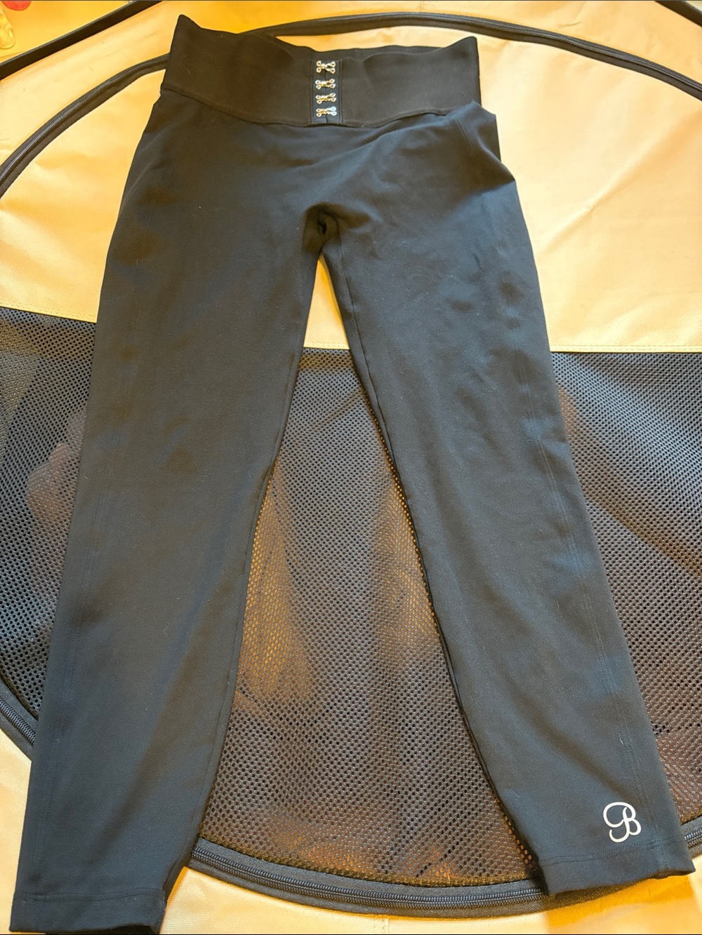 ALO Yoga Black High-Waist Corset Style Active Leggings